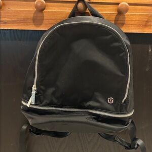 lululemon athletica Black Nylon Compact Everyday Backpack